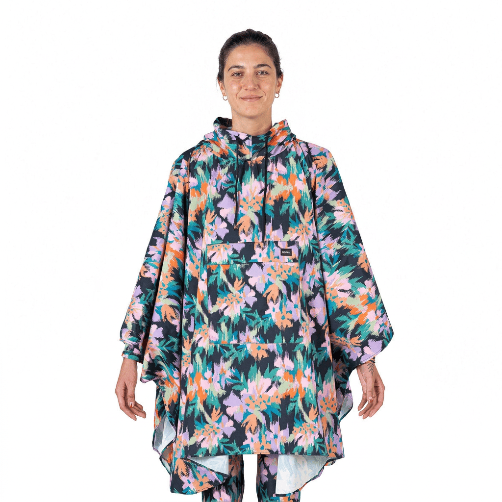Capa de lluvia estampada Nopal